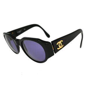 Chanel Sunglasses Eyewear Black Small Good